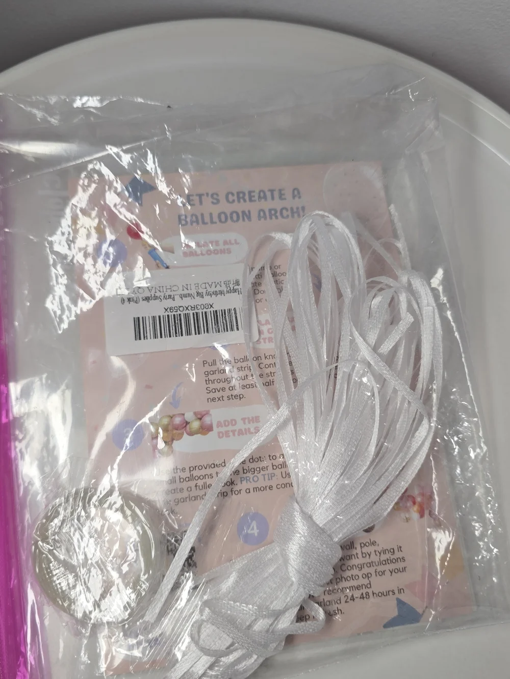 Party Supply Pink Boho Rainbow. Plates, Napkins, Forks & Balloons. 138 Pieces.